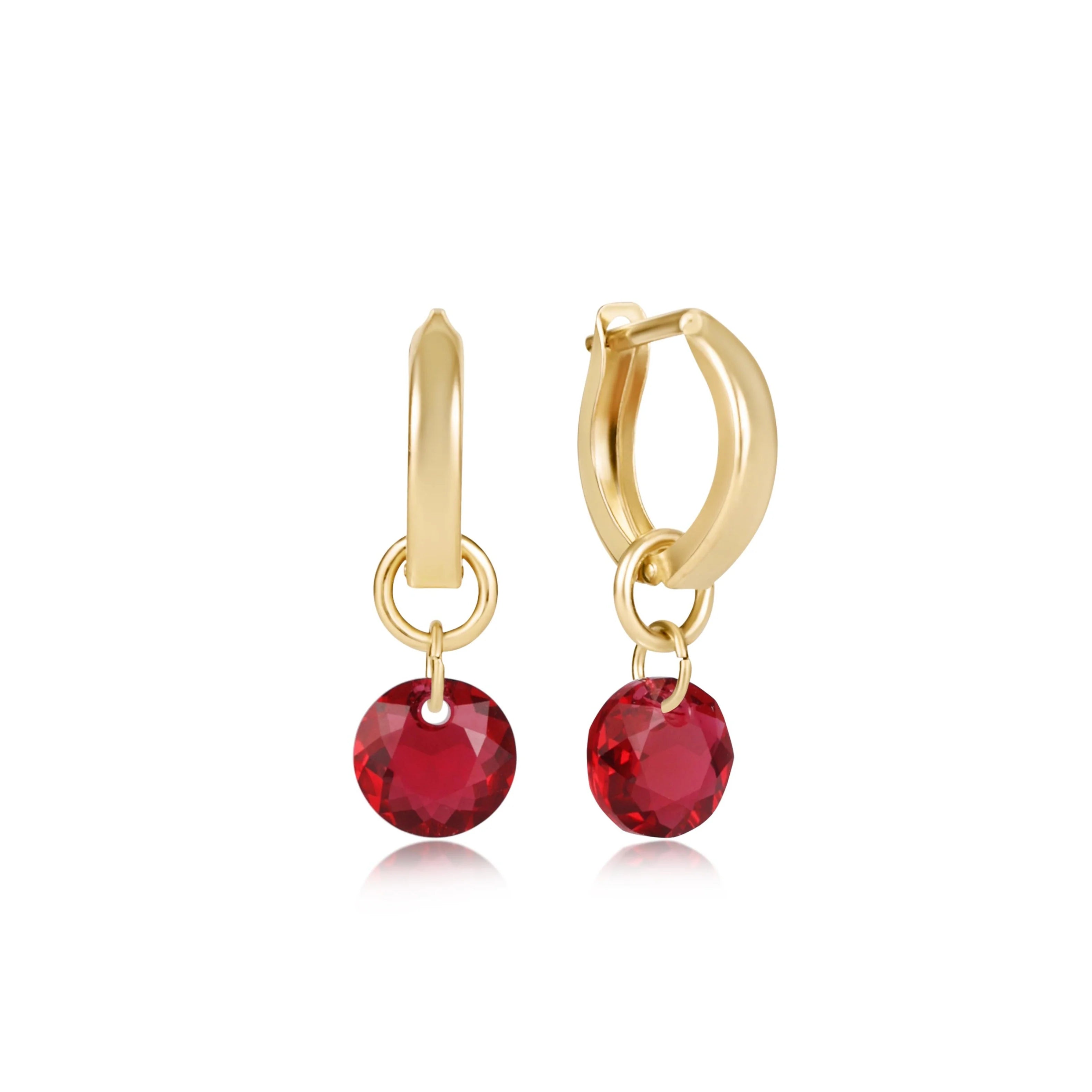 Reflection Huggie Hoop Earrings