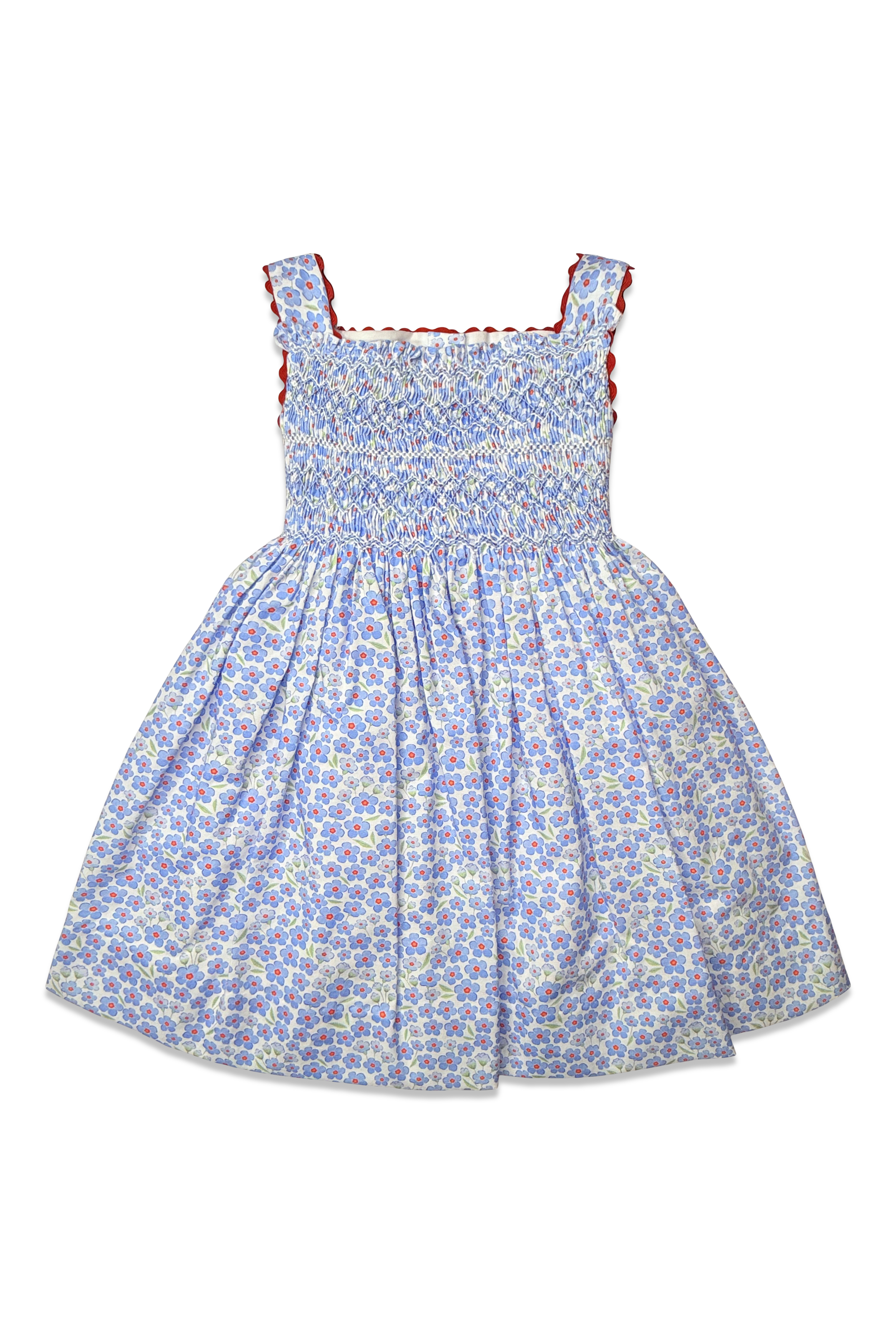 Izzie Red, White and Bloom Floral Dress