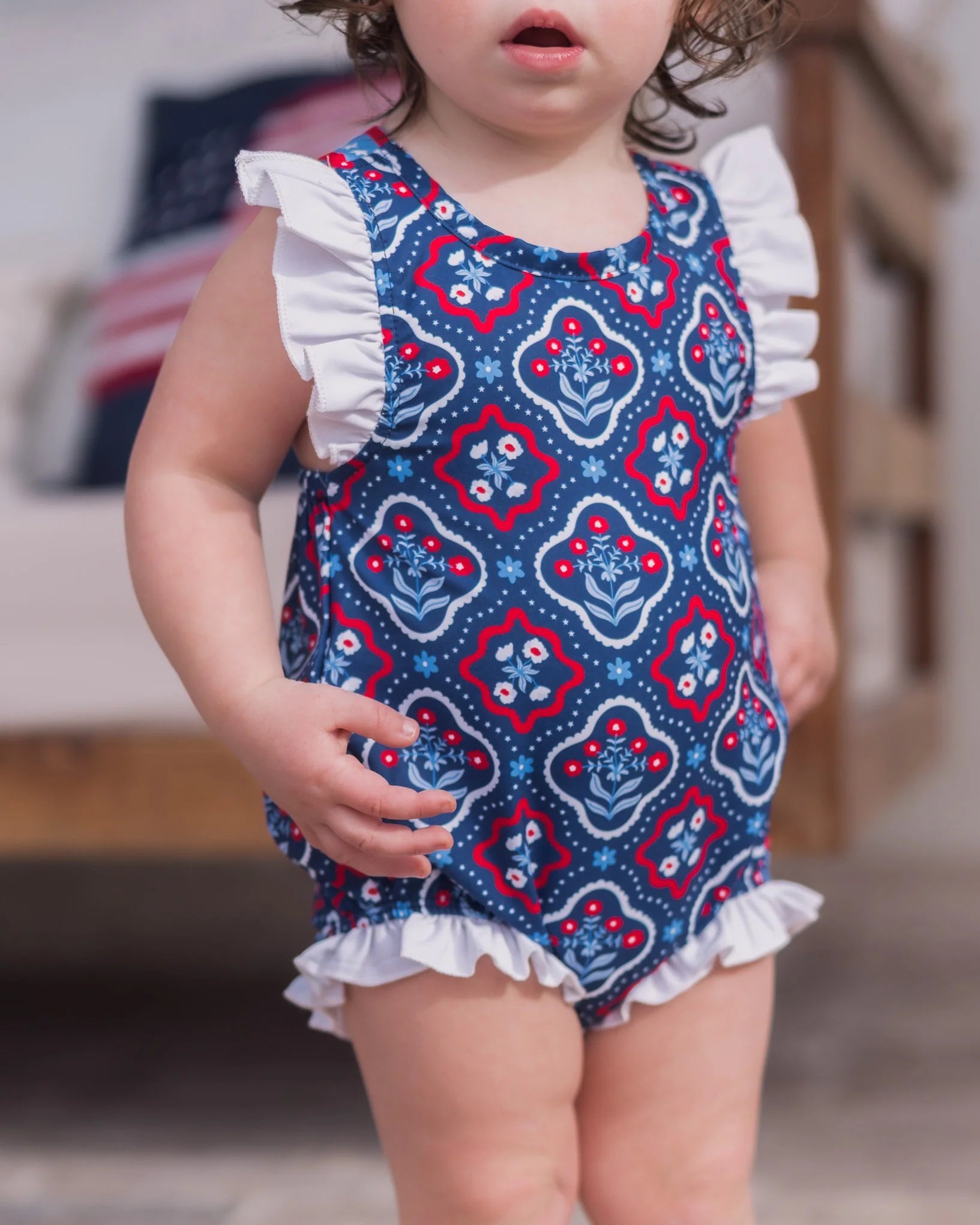 Independence Garden Baby Charlene Ruffle Bottom Bubble