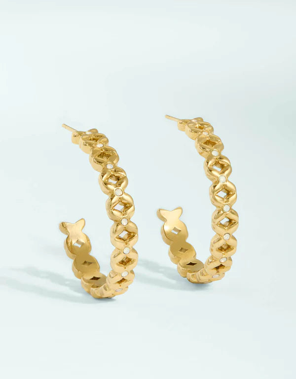 Spartina 449 | Bridge Street White Opal Hoop