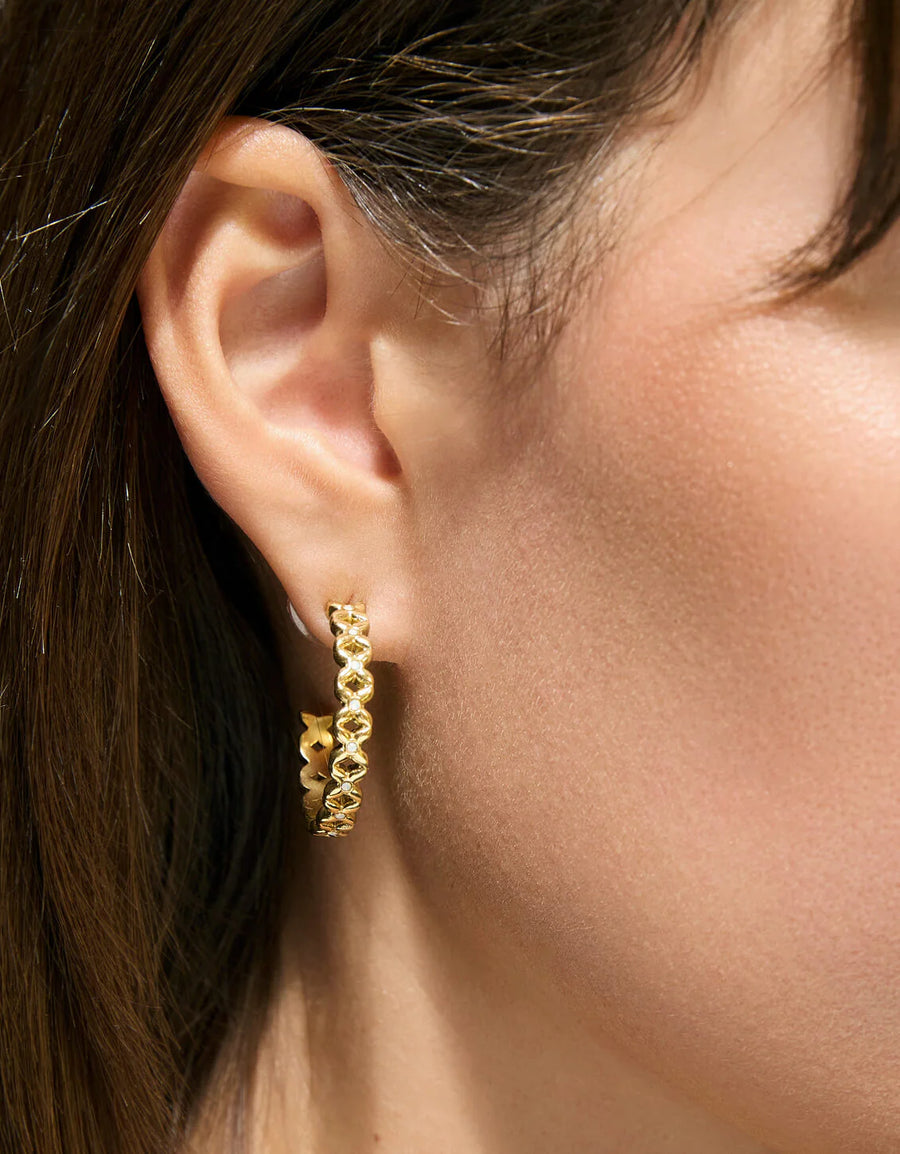 Spartina 449 | Bridge Street White Opal Hoop