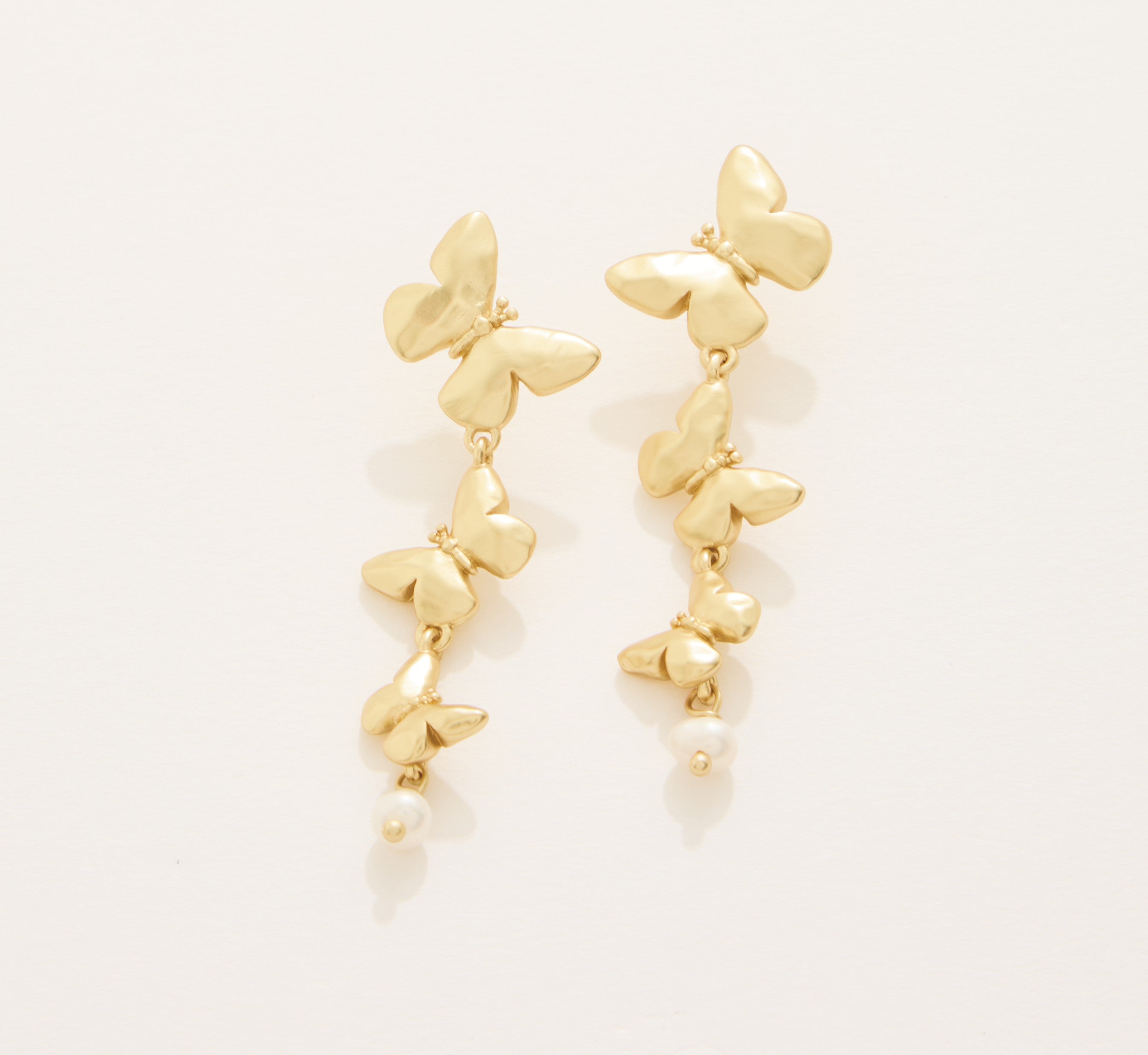 Spartina 449 | Butterfly Gold Dangle Earrings