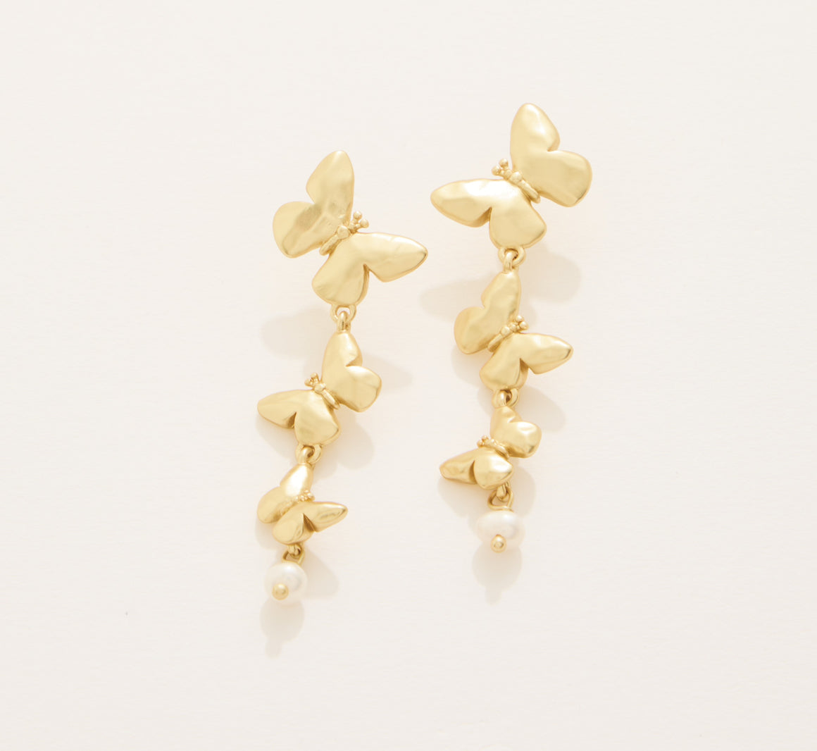 Spartina 449 | Butterfly Gold Dangle Earrings