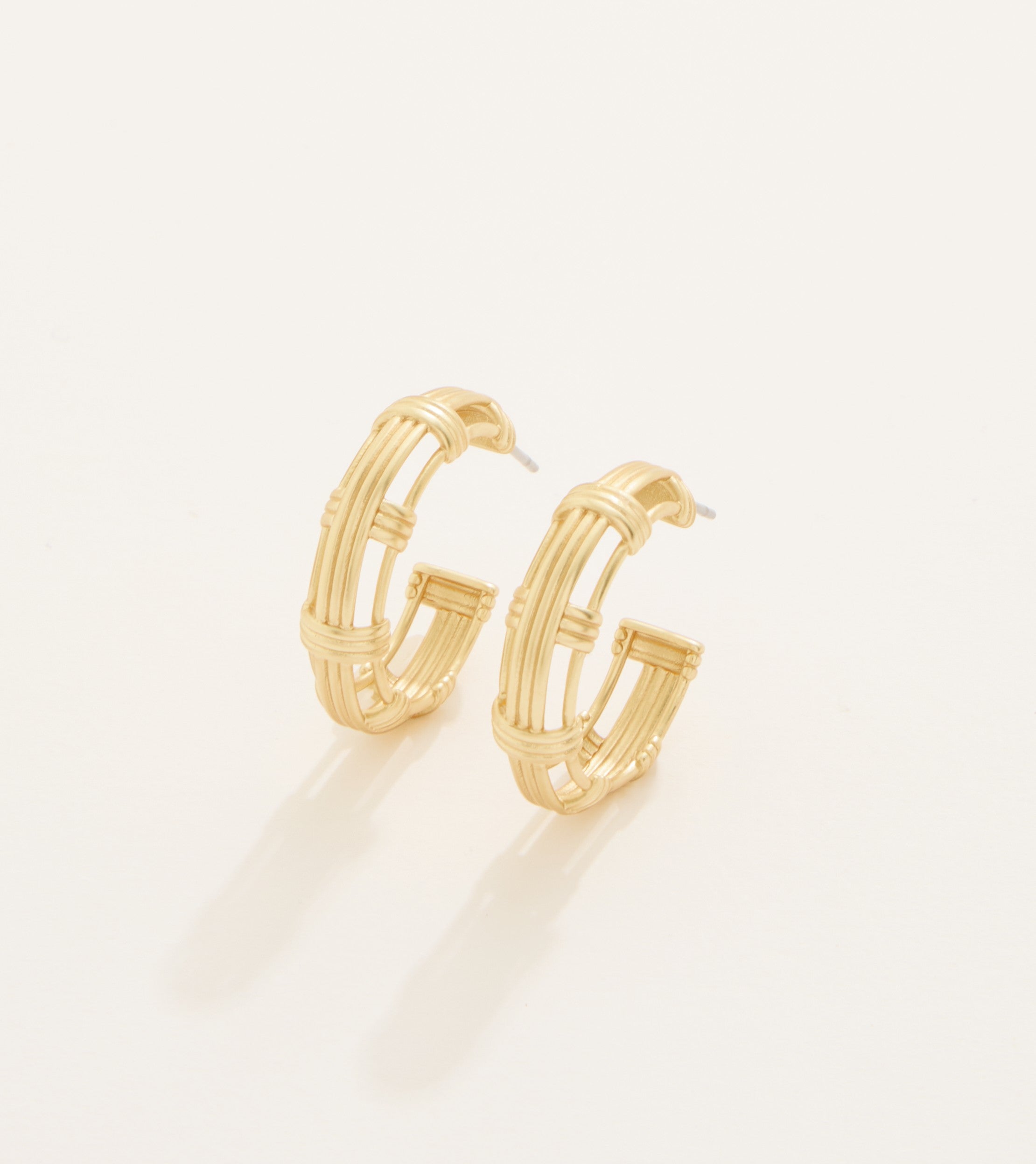 Spartina 449 | Basket Weave Hoop Earrings