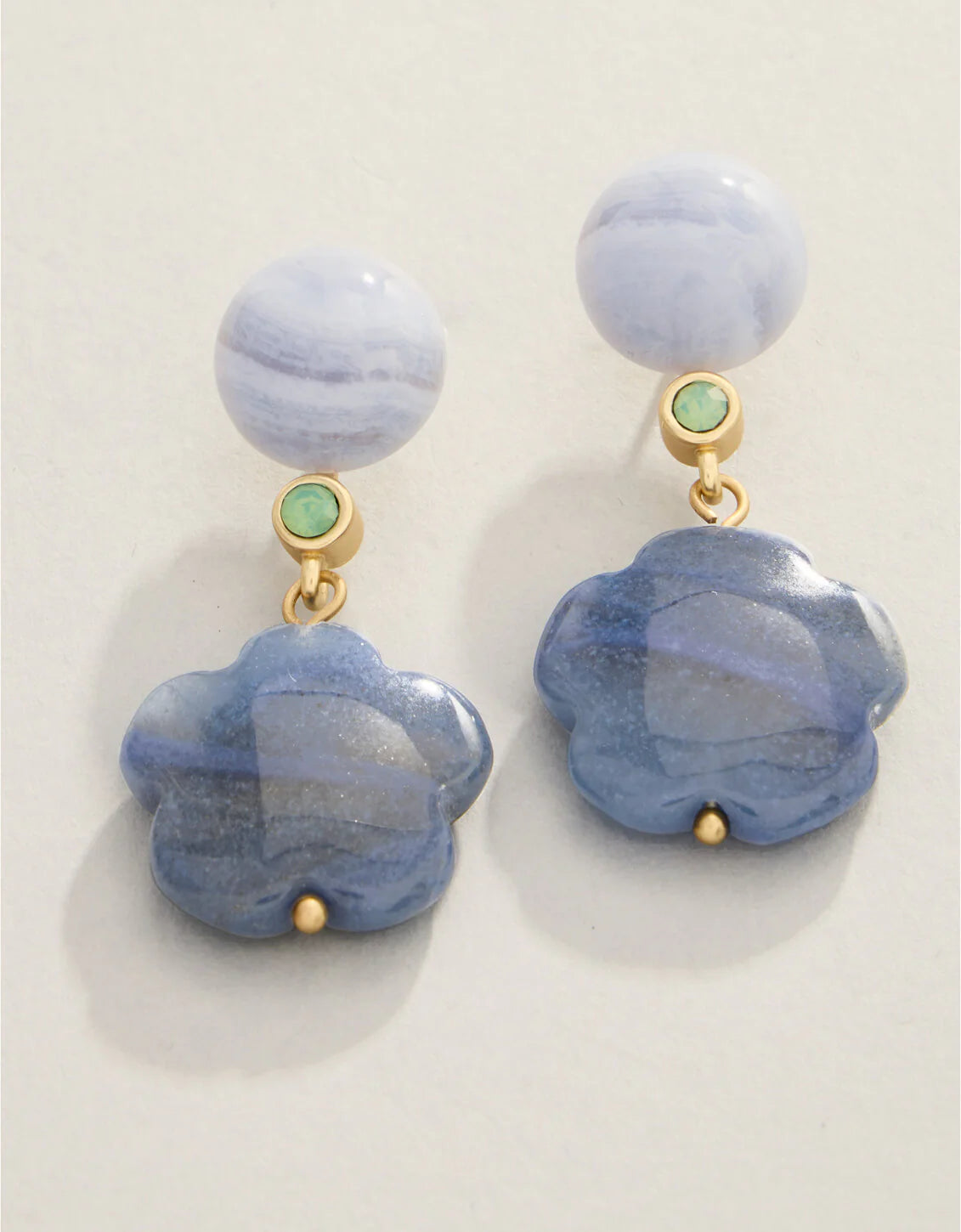 Spartina 449 | Flagler Stone Earrings Light Blue