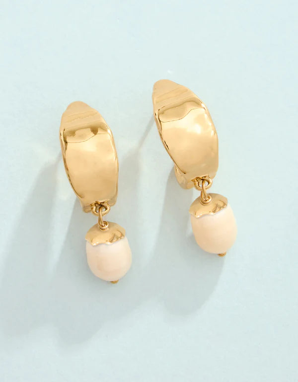 Spartina | Harbor Island Hoop Pearl Earrings