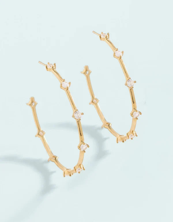 Spanish Wells Hoop Earrings 25mm