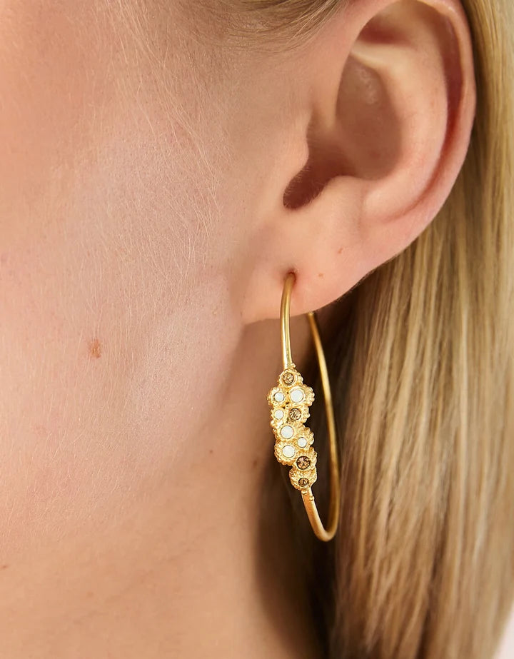 Vesper Hoop Earrings Gold