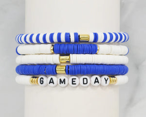 Kate Bracelet Set - Blue & White