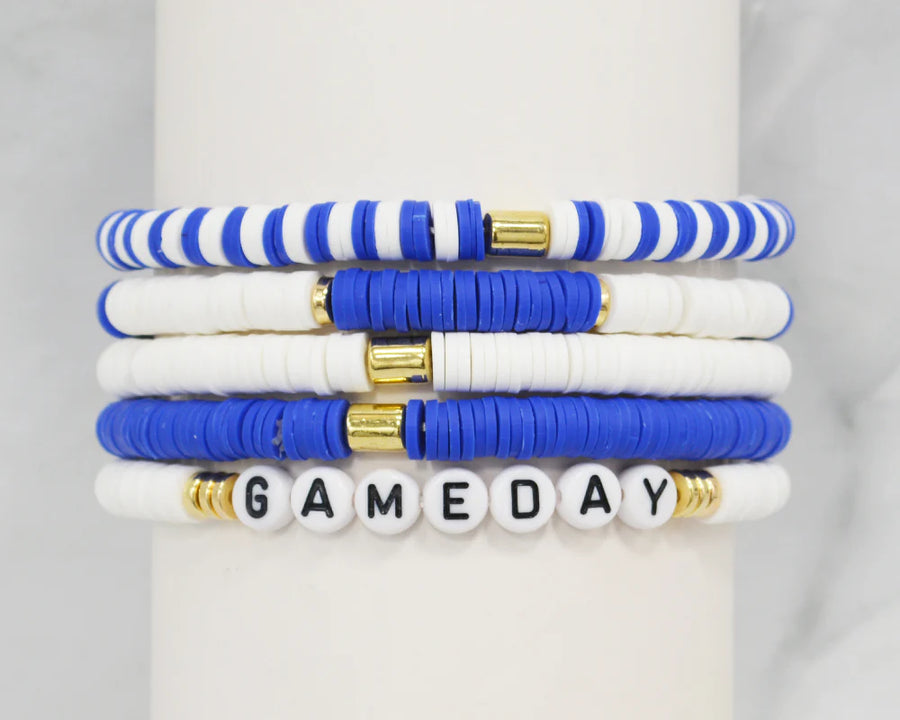 Kate Bracelet Set - Blue & White