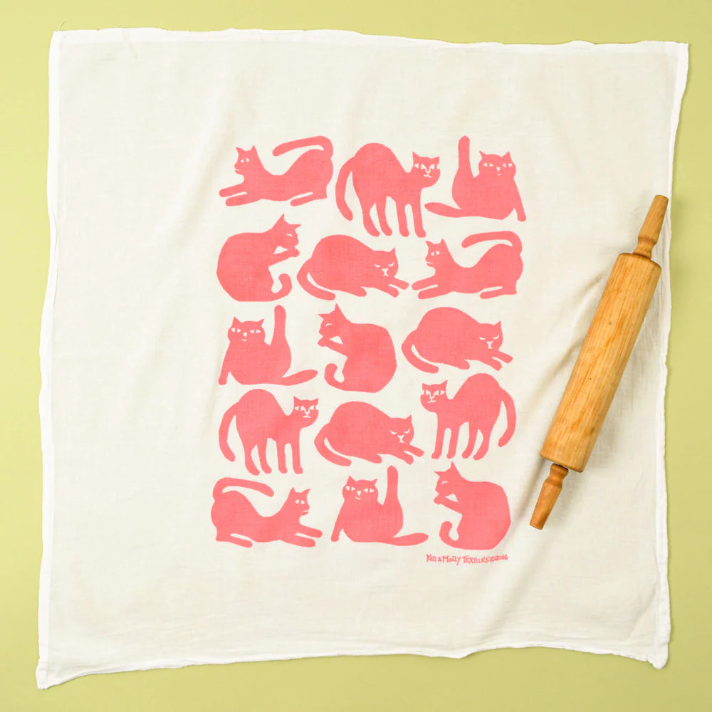 Kei & Molly || Flour Sack Towel - Cats