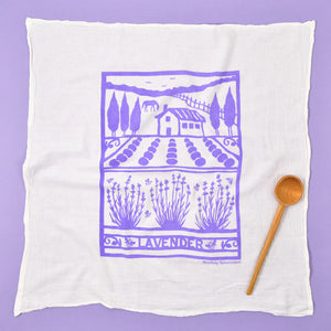 Kei & Molly || Flour Sack Towel - Lavender Farm