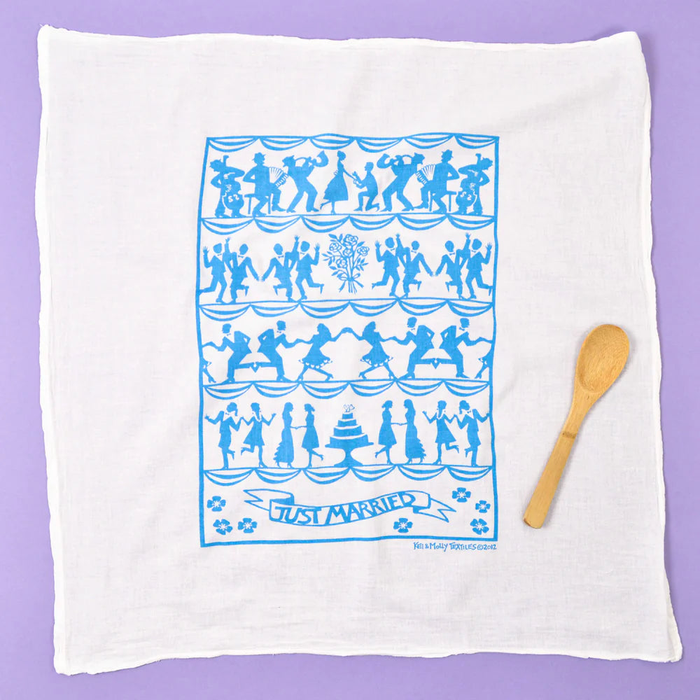 Kei & Molly || Flour Sack Towel - Just Married