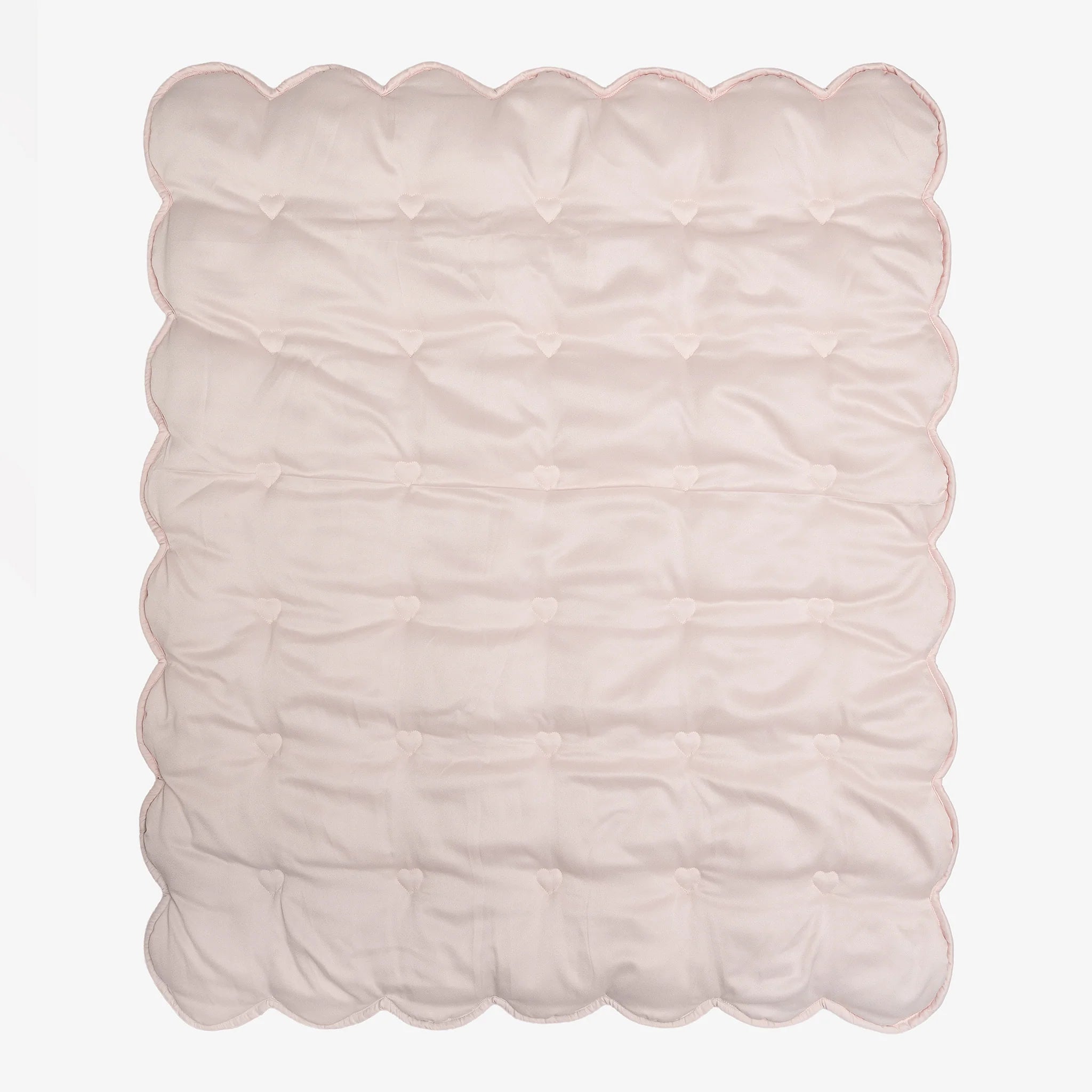 Hearts & Stars Quilted Stars Satin Baby Blanket