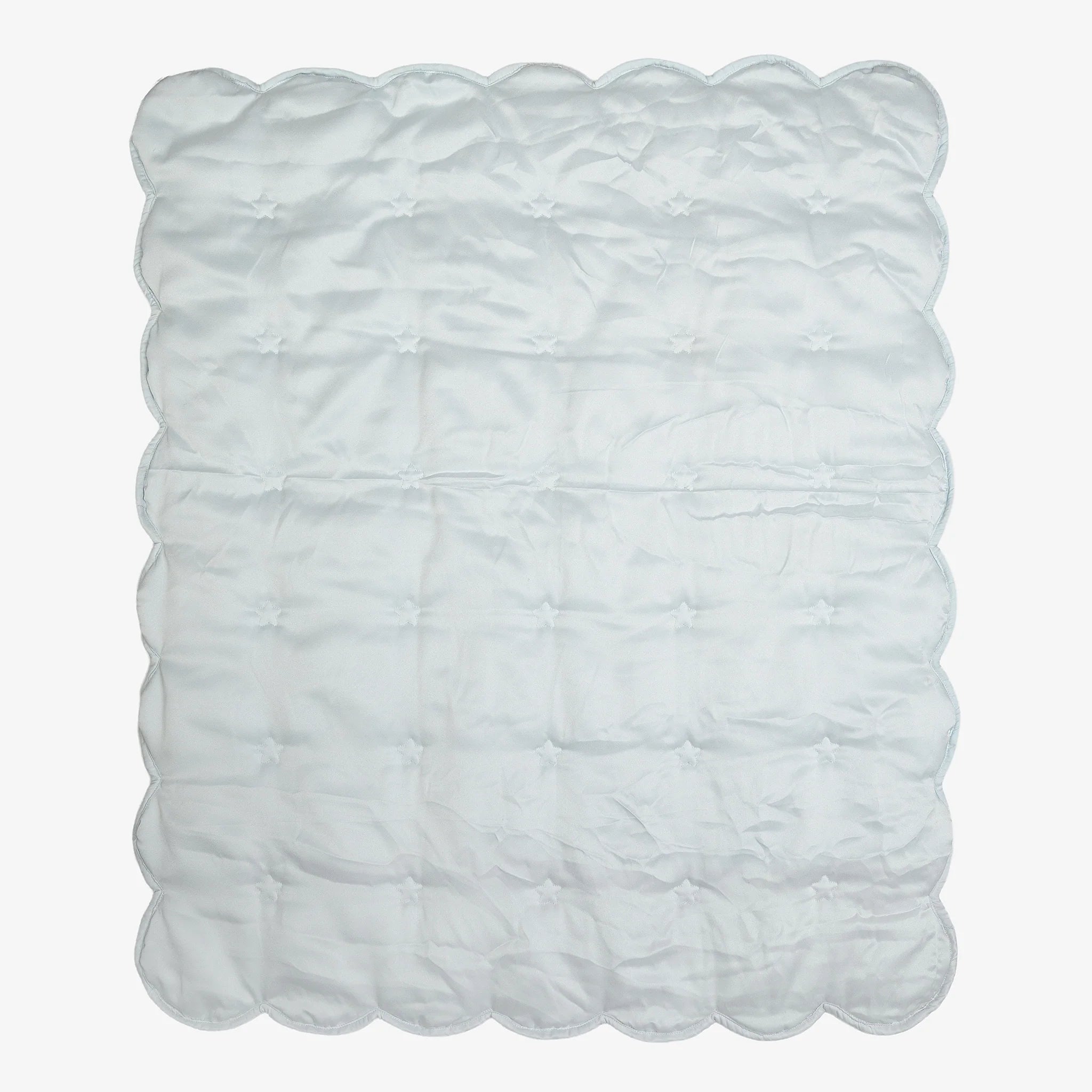 Hearts & Stars Quilted Stars Satin Baby Blanket