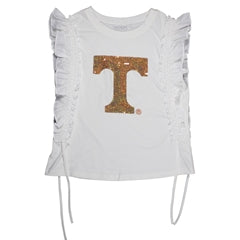 University of Tennessee Ruffle Ruched T Shirt