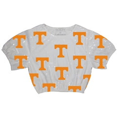 University of Tennessee Sequin Repeater Crop Top