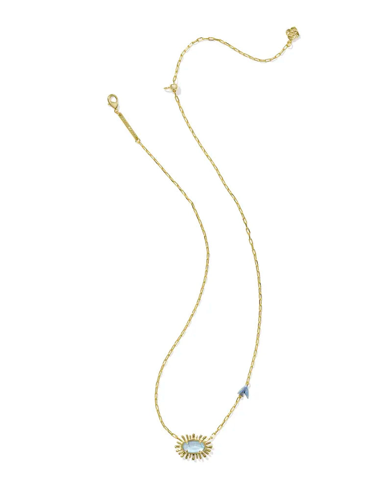 Kendra Scott | Elisa Bird Necklace in Sky Blue Mother Of Pearl