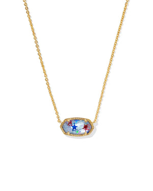 Kendra Scott | Elisa Necklace Gold Red White and Blue Illusion