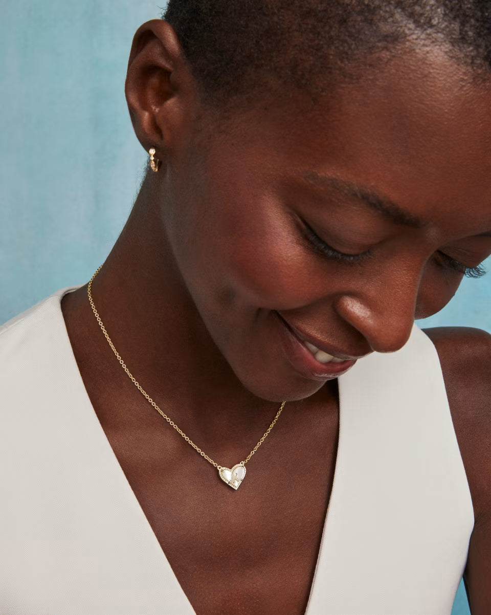 Kendra Scott | Heart Letter Pendant Necklace