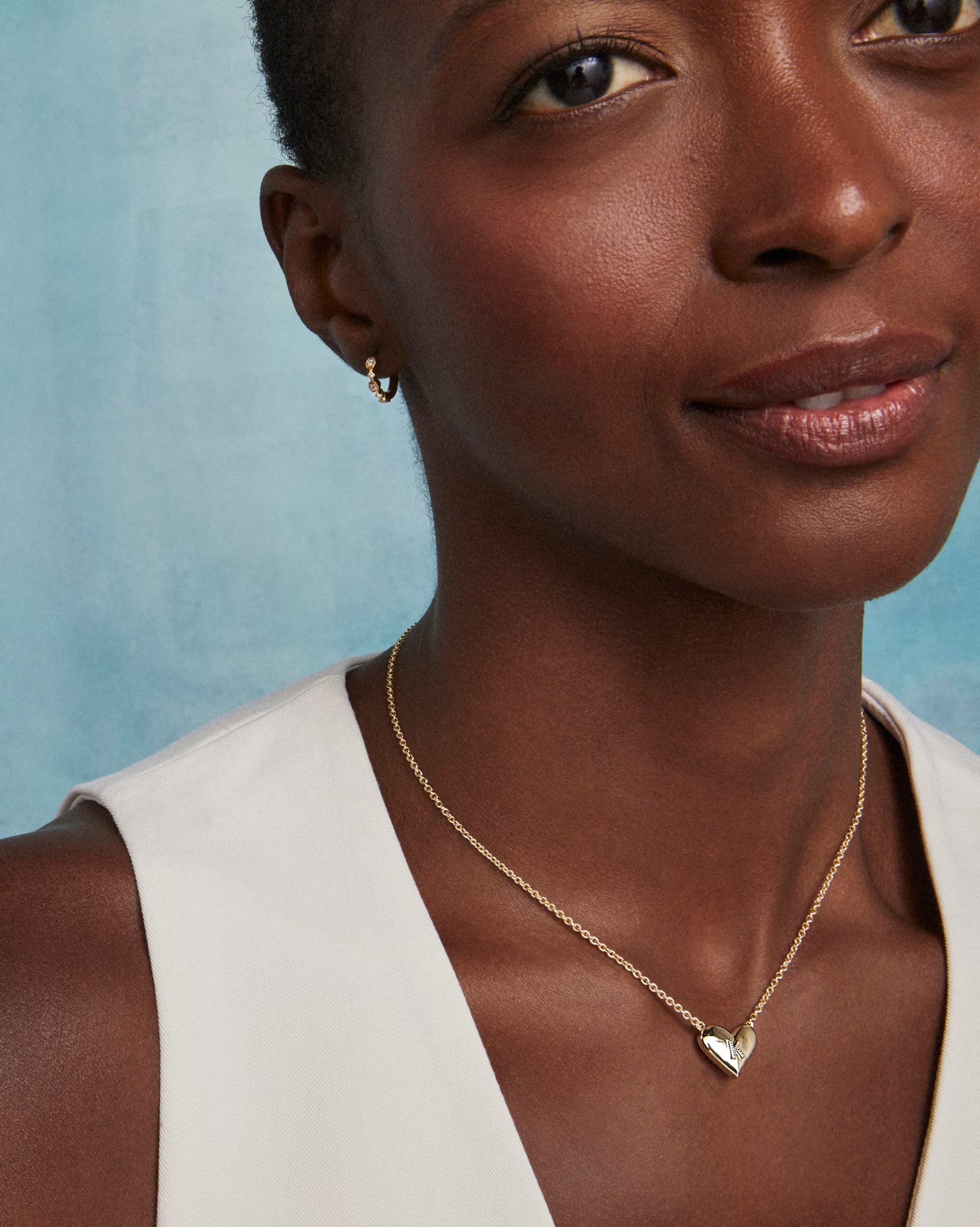 Kendra Scott | Heart Letter Pendant Necklace
