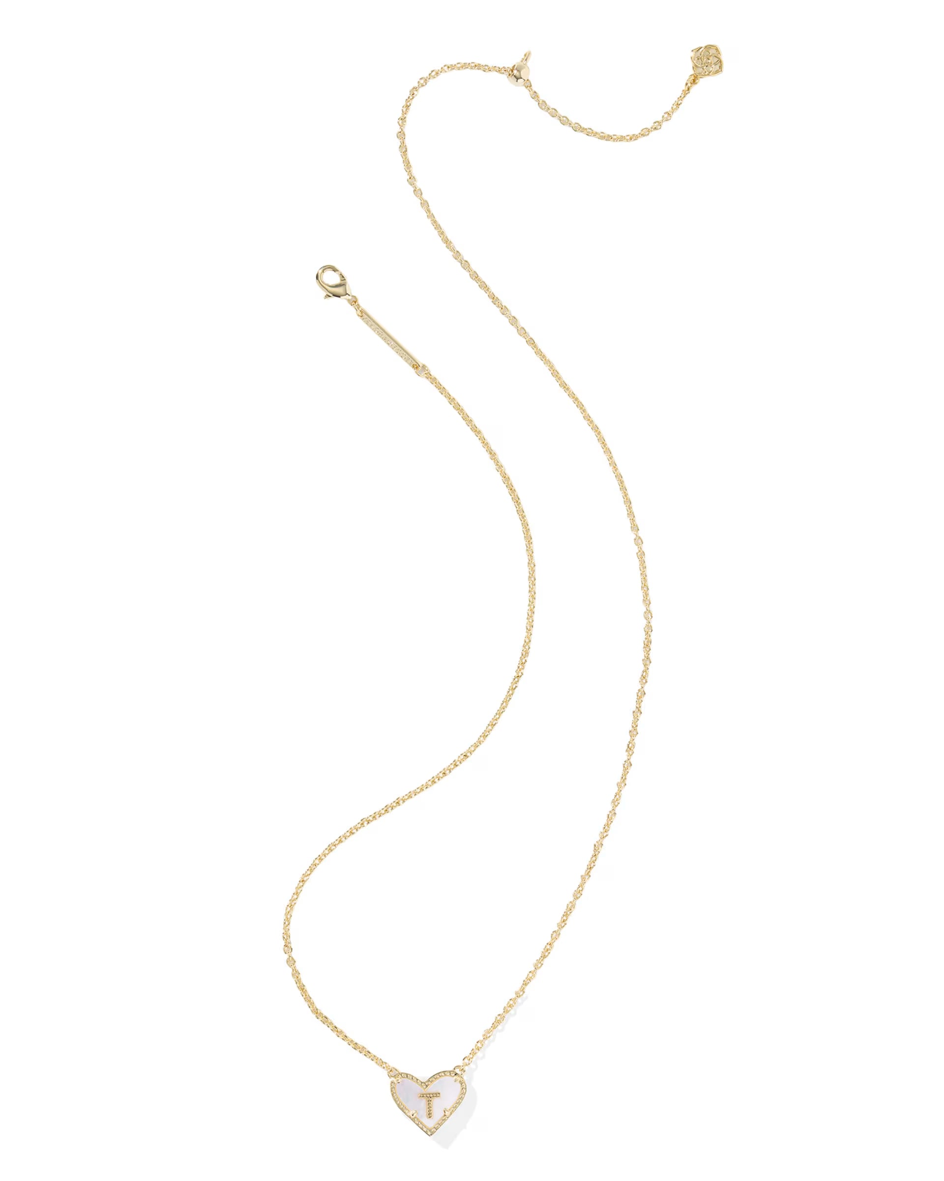 Kendra Scott | Heart Letter Pendant Necklace