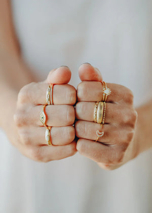 JaxKelly | Half Pavé Ring