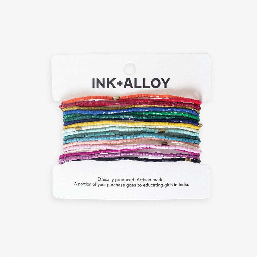 INK + ALLOY | Chelsea 18 Strand Luxe Beaded Stretch Bracelet