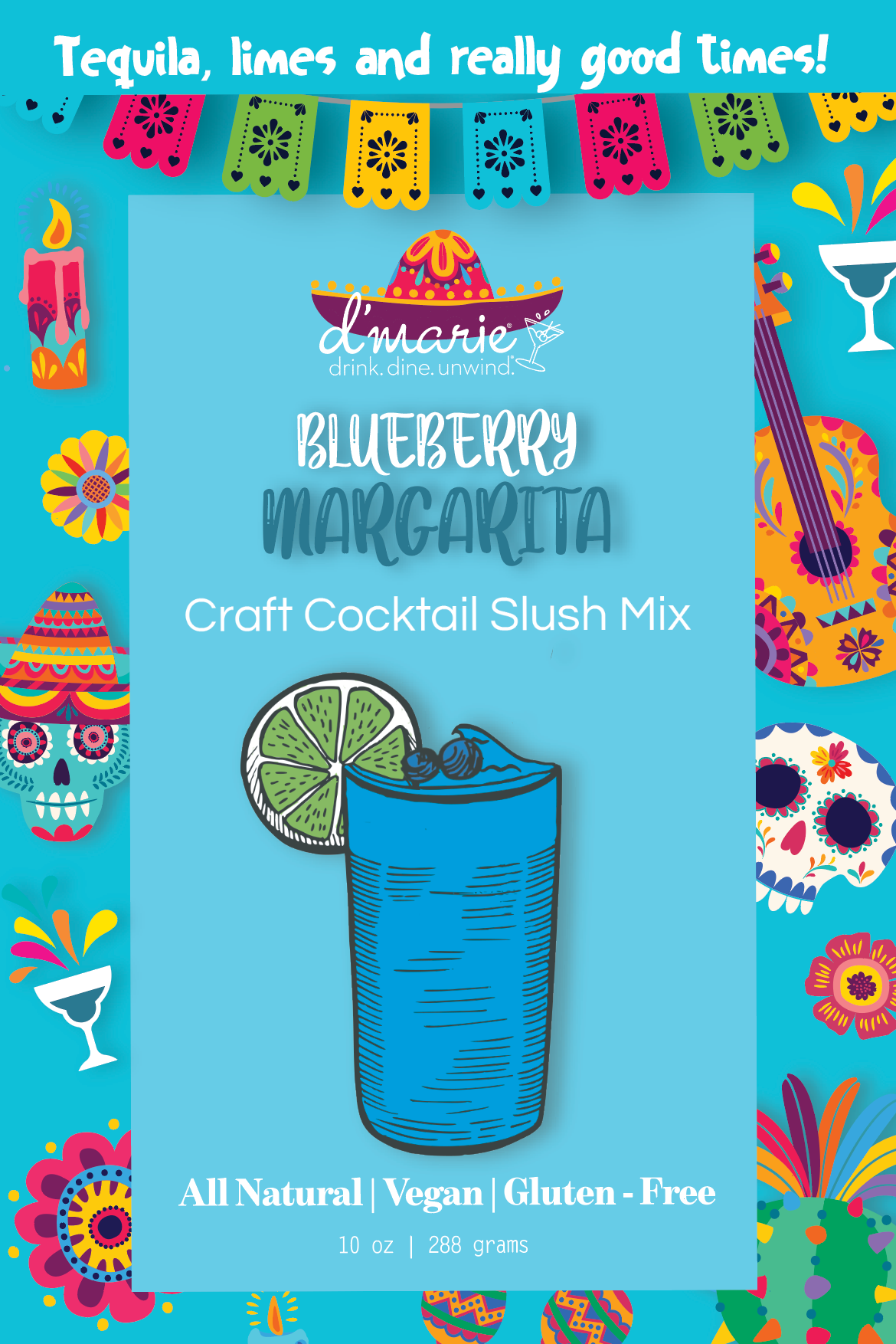 Blueberry Margarita - Ready-To-Freeze Cocktail