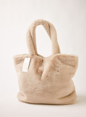 MERSEA | Cozy Cabin Faux Fur Tote