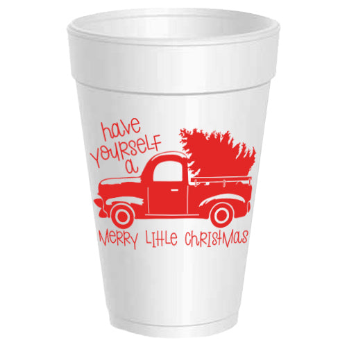 Christmas Styrofoam Cups