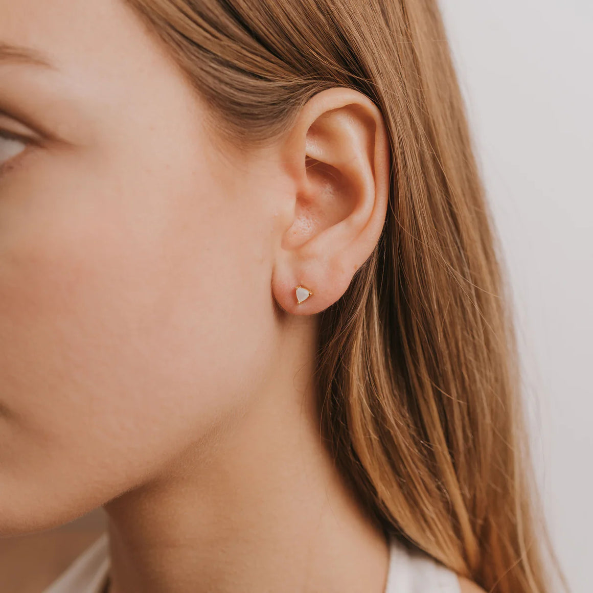 JAXKELLY || Mother of Pearl Mini Energy Gems Earrings