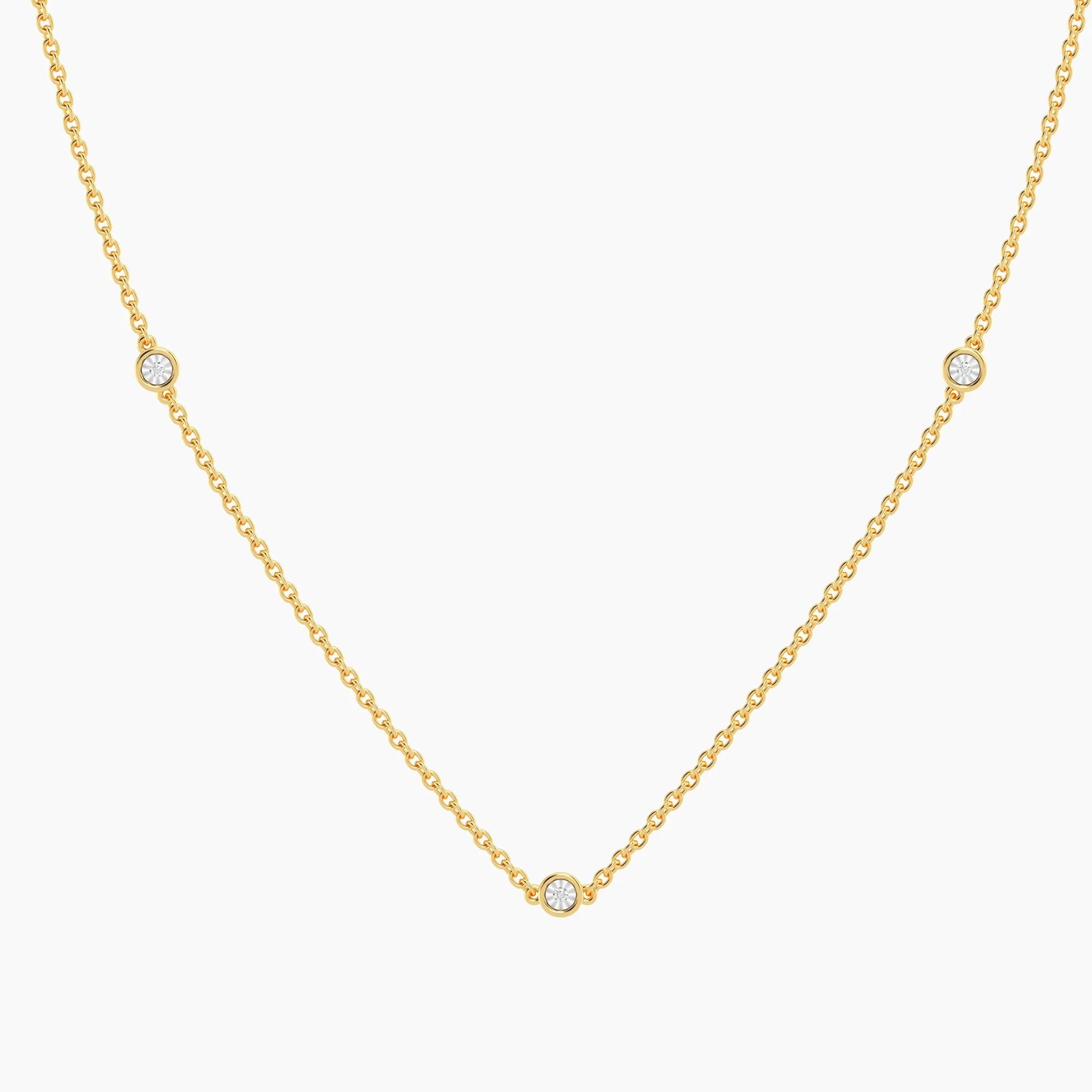 Waterproof Dot-To-Dot Chain Necklace
