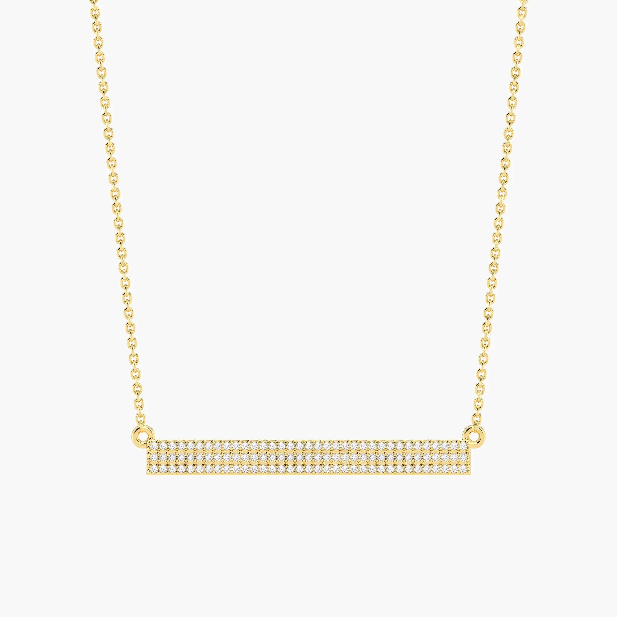 Waterproof Tell Me Straight Pendant Necklace