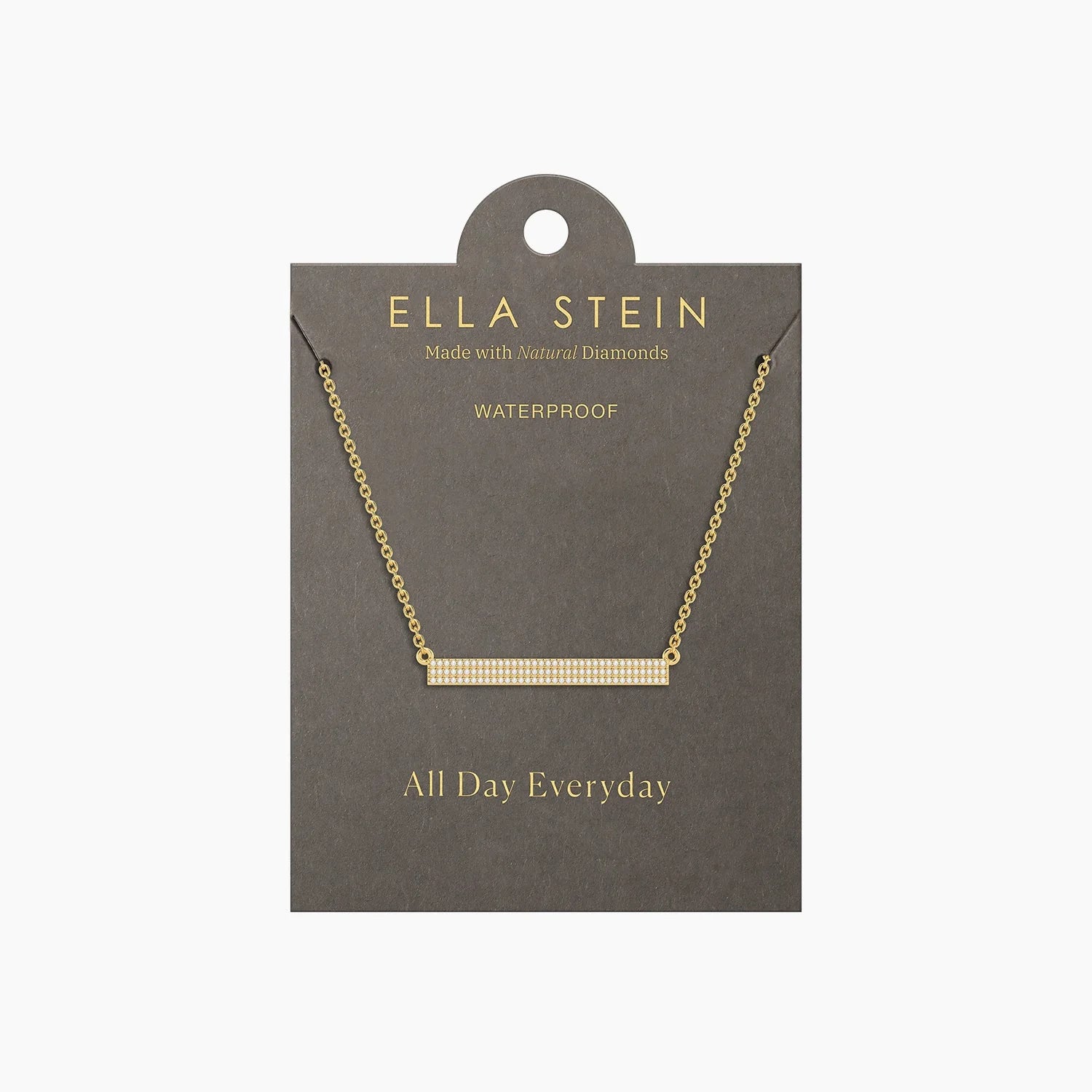 Waterproof Tell Me Straight Pendant Necklace