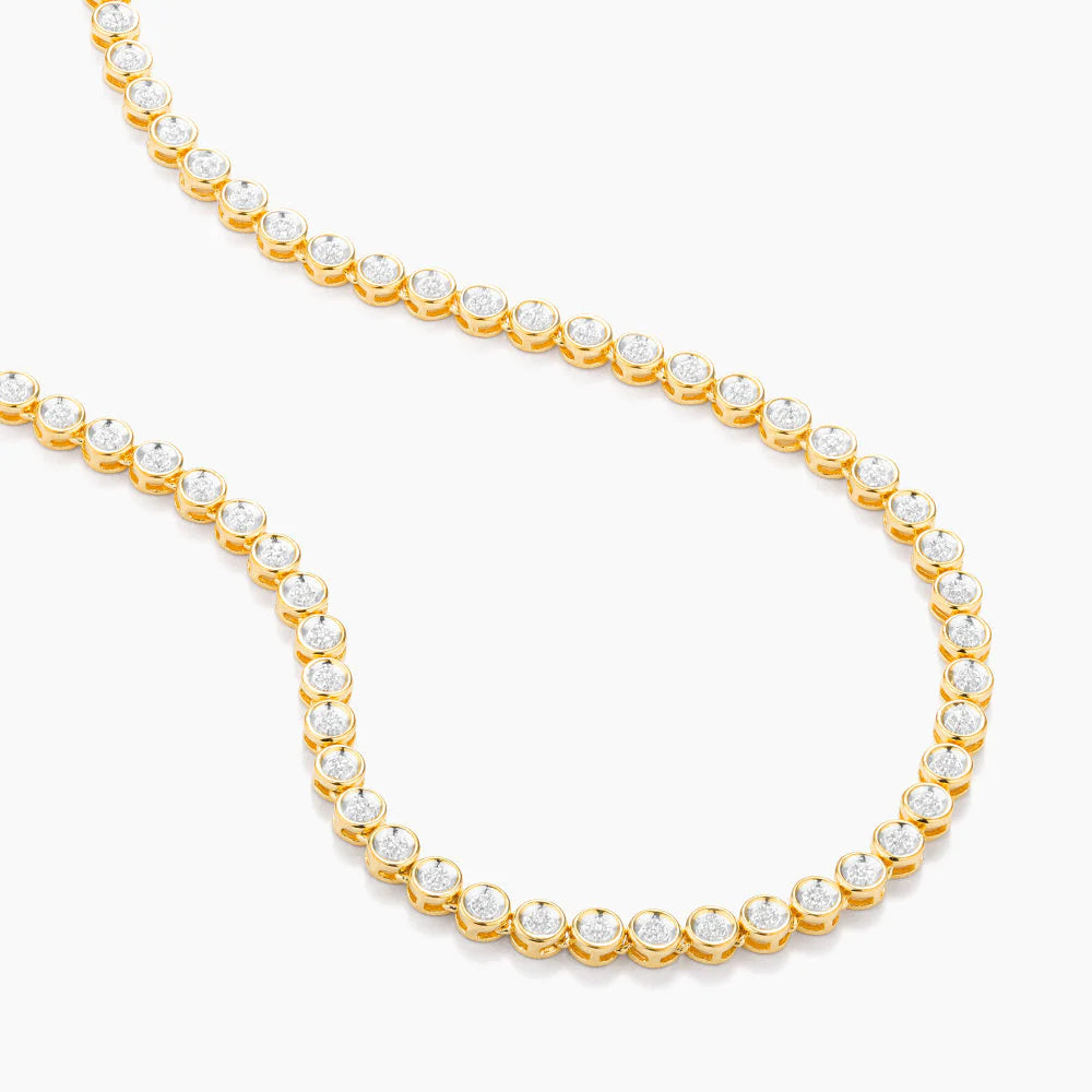 Waterproof Diamond Essential Tennis Necklace