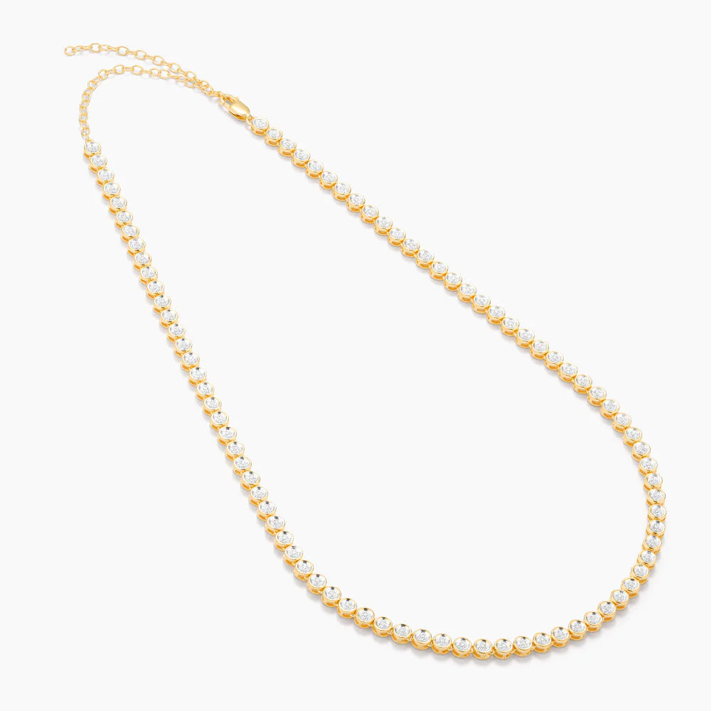 Waterproof Diamond Essential Tennis Necklace