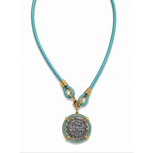 The Voyager Silver Coin Necklace on Cord