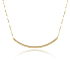 eNewton | 16" Gold Necklace - Bliss Bar Smooth