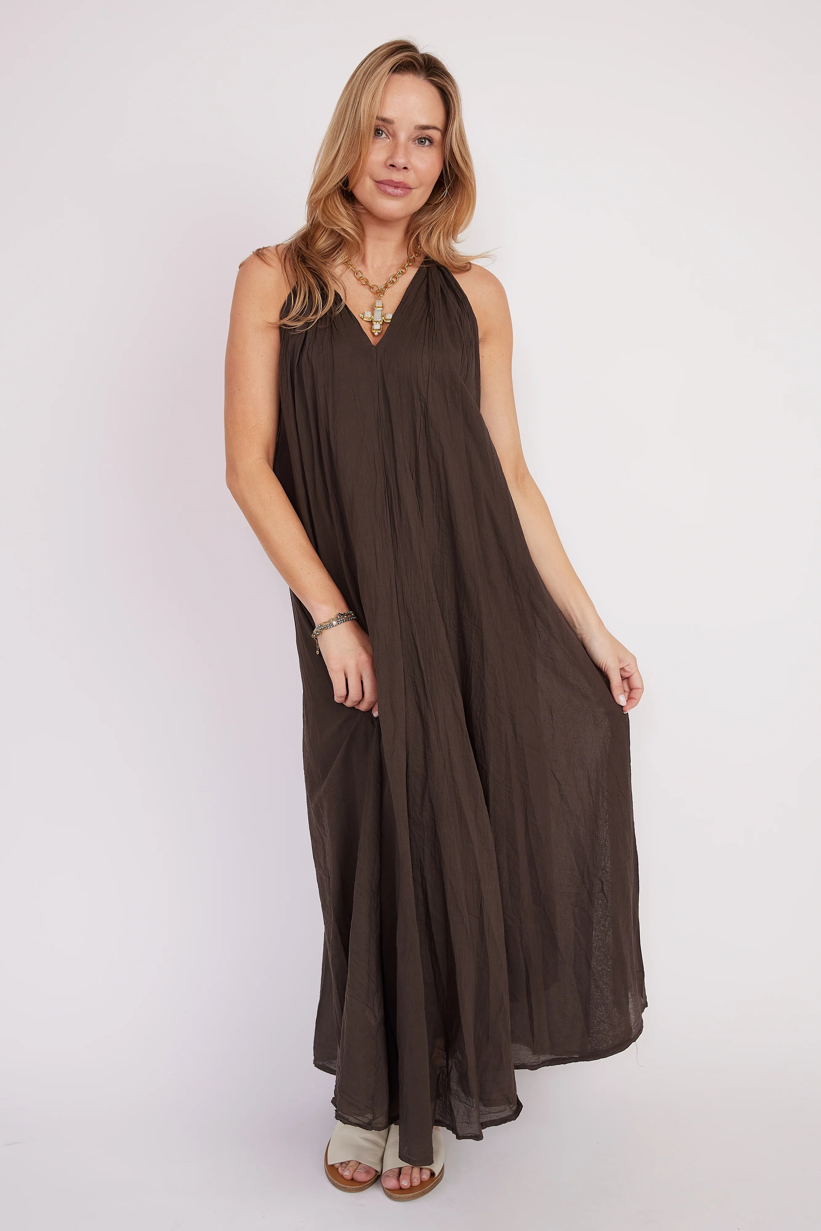 Natalia Cotton Maxi Dress
