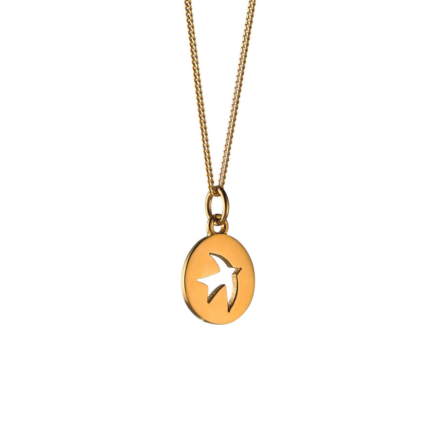 lime tree design | Gold Silhouette Pendant Necklace