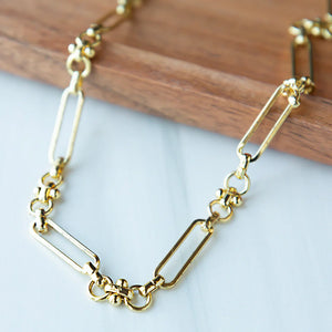 Lenny & Eva | Gilded 18" Toggle Charm Necklace
