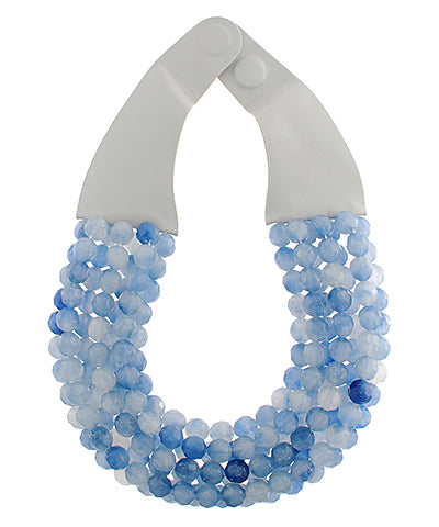 Layered Stone Bib Necklace