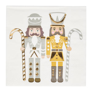 Sophistiplate | Guilded Nutcracker Christmas Cocktail Napkin