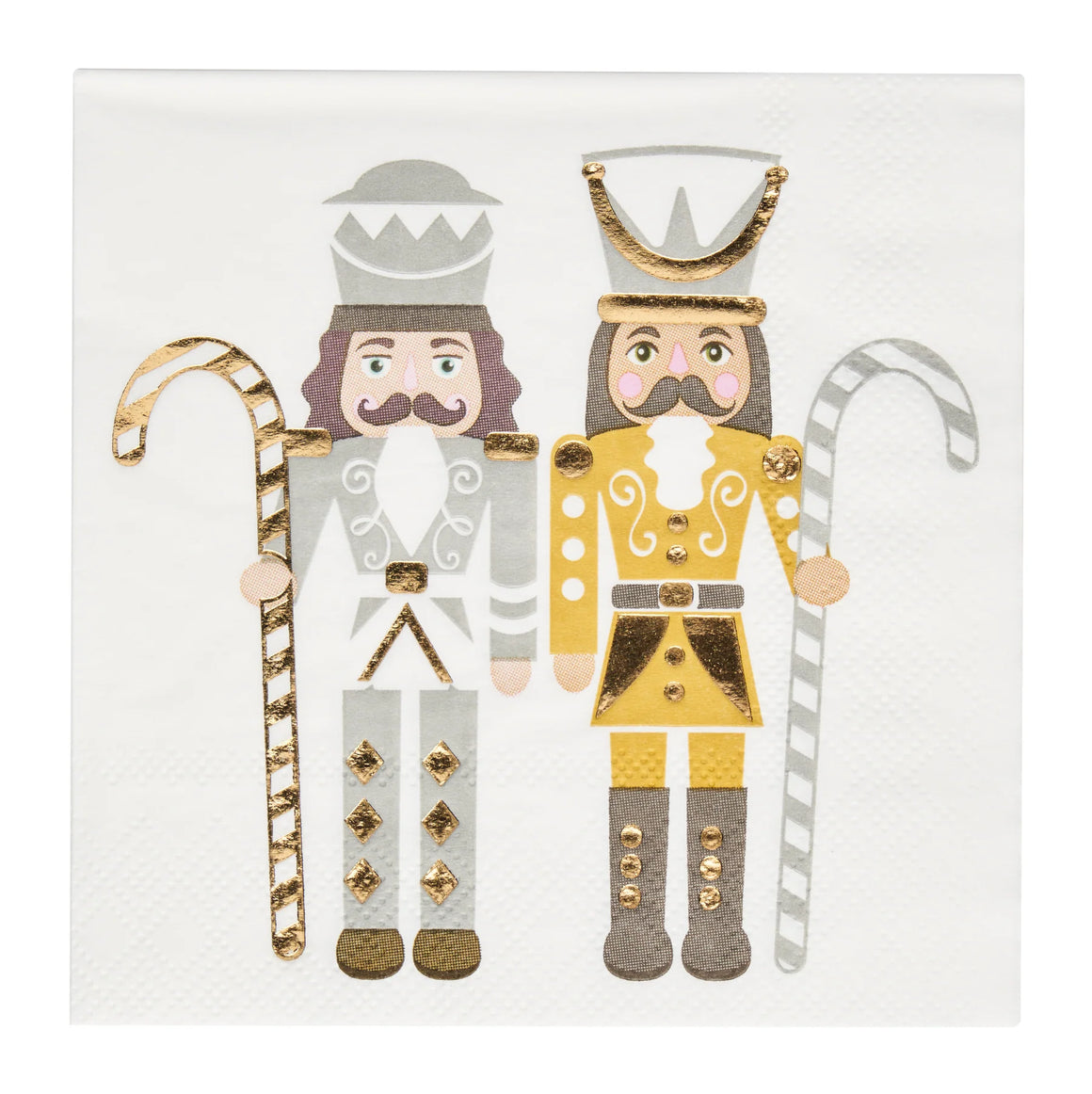 Sophistiplate | Guilded Nutcracker Christmas Cocktail Napkin