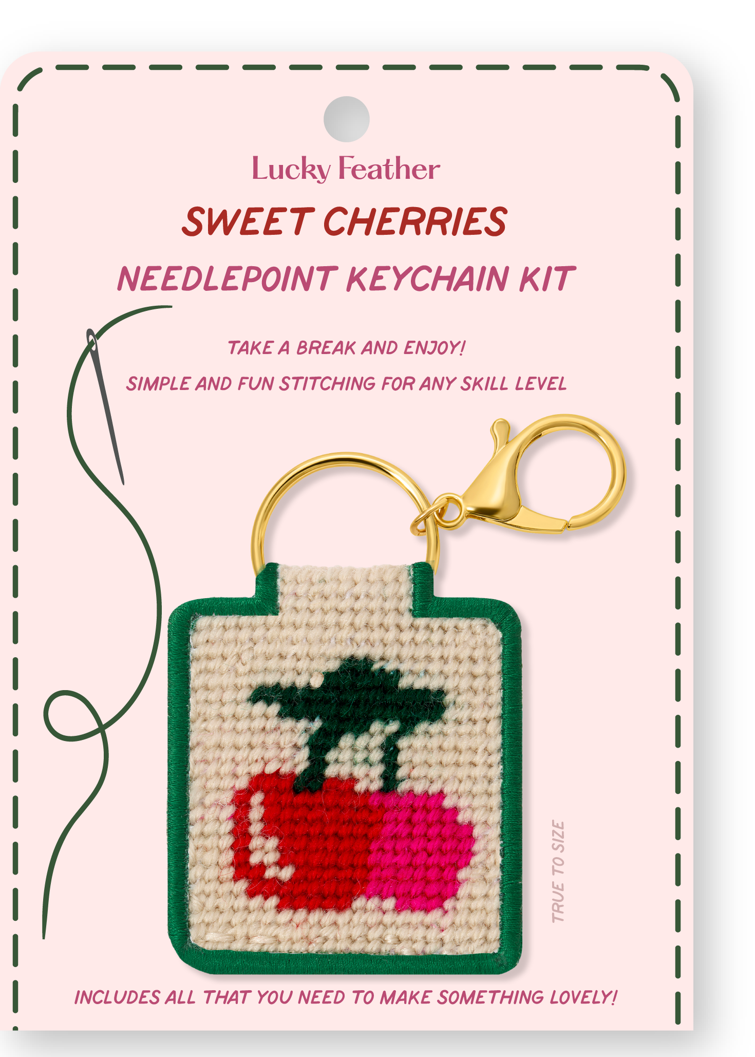 Needlepoint Keychain Kit