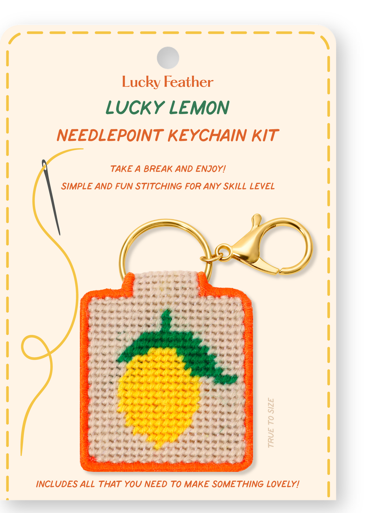 Needlepoint Keychain Kit