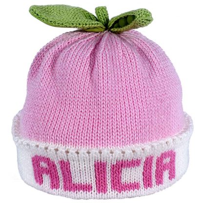Personalized Baby Hand Knit Hat
