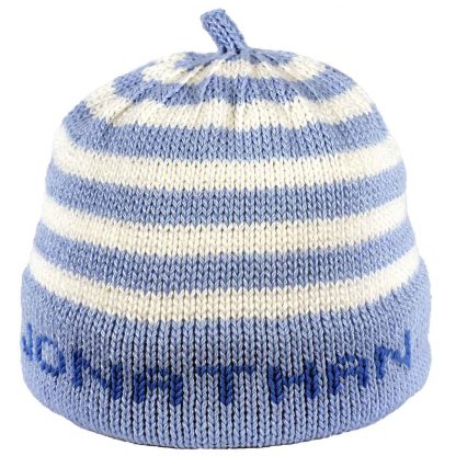 Personalized Baby Hand Knit Hat
