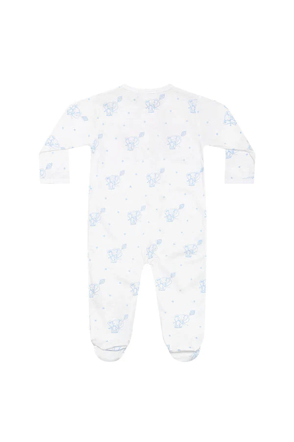 Nellapima | Blue Elephant Zipper Footie